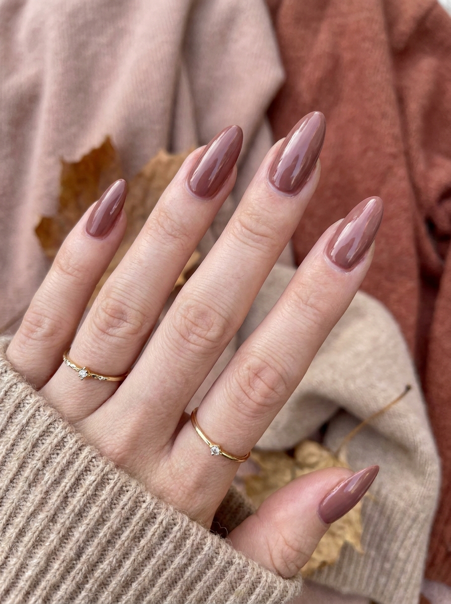 Rosewood Nails als Herbst Nägel Inspiration 2026